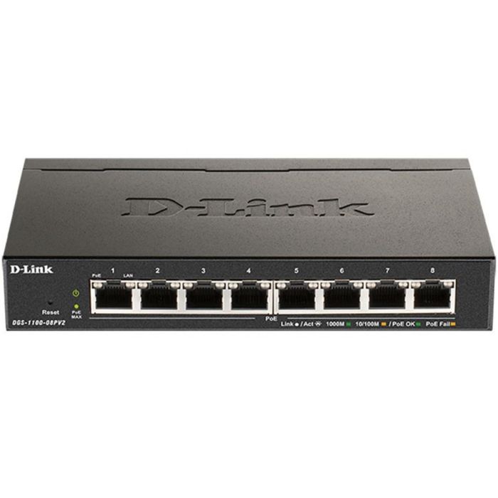 D - Link Switch Easysmart 8 Puertos Gigabit Gestionable con PoE, Negro 0 D - Link Switch Easysmart 8 Puertos Gigabit Gestionable con PoE, Negro 0