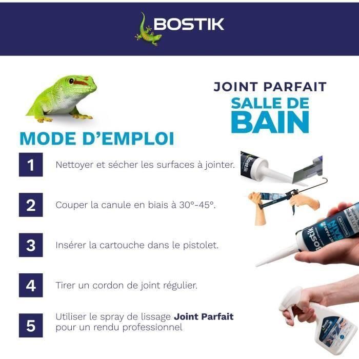 Bostik BOS3549212486419 Sellador de Silicona Perfect Joint Antimoho Transparente para Baño y Cocina 280 ml 5 Bostik BOS3549212486419 Sellador de Silicona Perfect Joint Antimoho Transparente para Baño y Cocina 280 ml 5