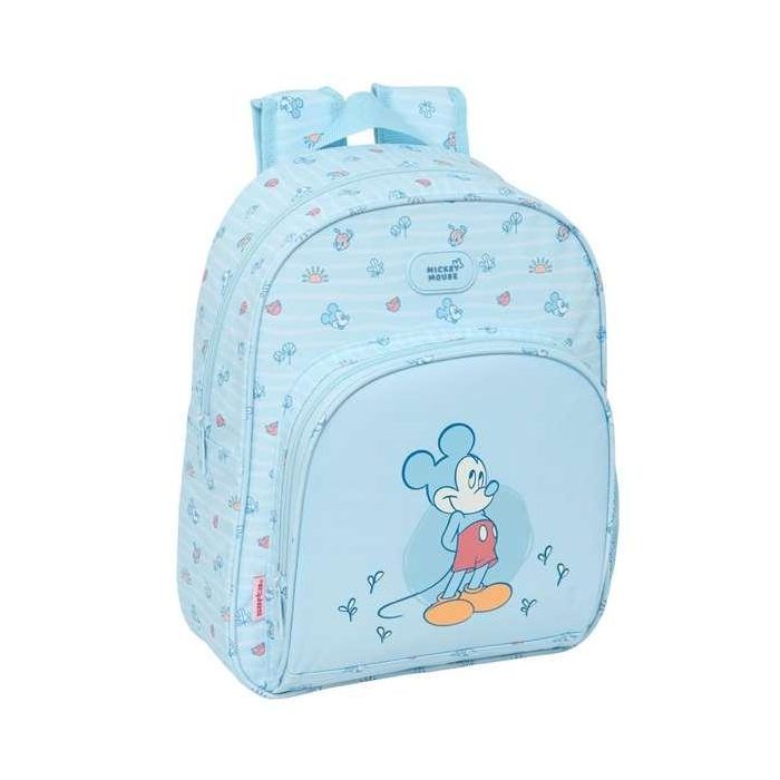 Safta Mochila Infantil Adapt.Carro Mickey Mouse "Baby" 28x34x10 cm
