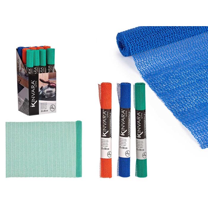 Antideslizante Kinvara 200 gr, 3 colores vivos, 30x90 cm (48 Unidades) Antideslizante Kinvara 200 gr, 3 colores vivos, 30x90 cm (48 Unidades)
