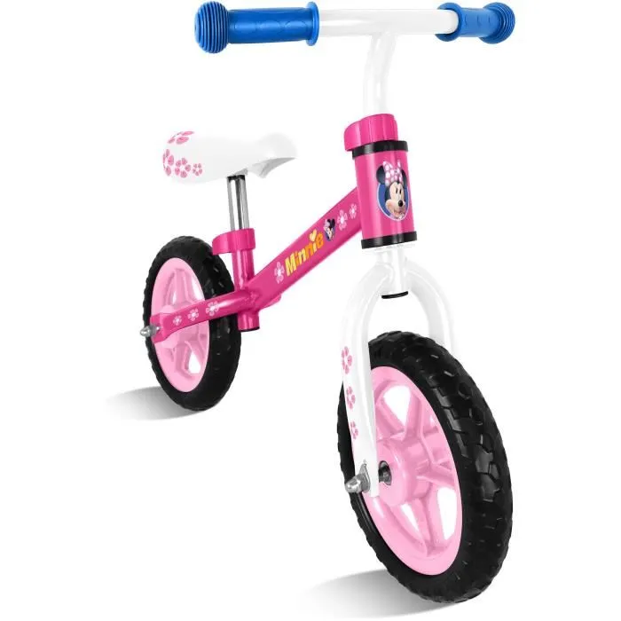 Disney Bicicleta Minnie 10" Niña Estructura Acero Neumáticos EVA Ruedas Nylon 1