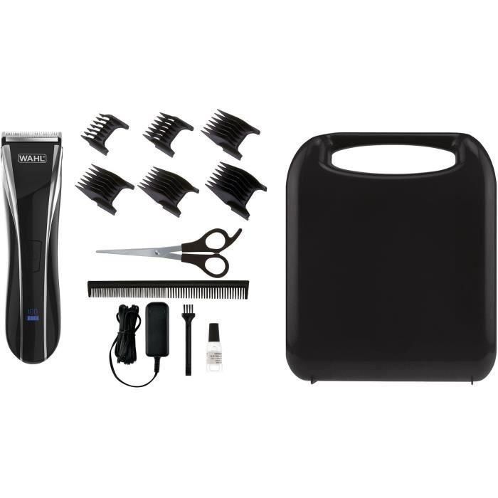 Cortapelos - WAHL - 1911.0467 Lithium Pro LCD Clipper - 6 W - 100 min - 6 peines - Negro 1 Cortapelos - WAHL - 1911.0467 Lithium Pro LCD Clipper - 6 W - 100 min - 6 peines - Negro 1