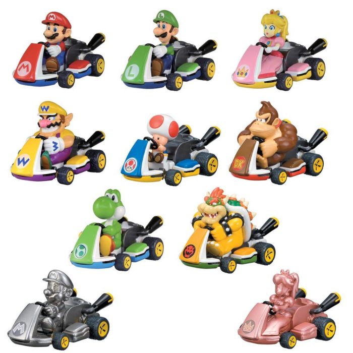 Vehículo Mario Kart Retrofriccion 1 Unidad
