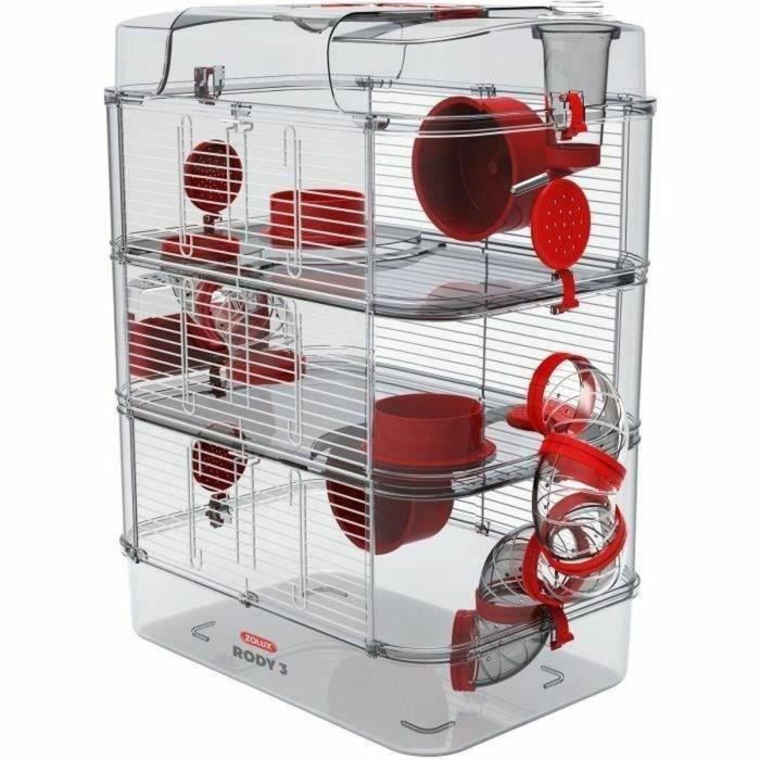Zolux ZOL3336022060232 Jaula Rody3 trio 3 niveles para hámsteres, ratones y jerbos - L 41 x P 27 x H 53 cm Granadina 24 Zolux ZOL3336022060232 Jaula Rody3 trio 3 niveles para hámsteres, ratones y jerbos - L 41 x P 27 x H 53 cm Granadina 24