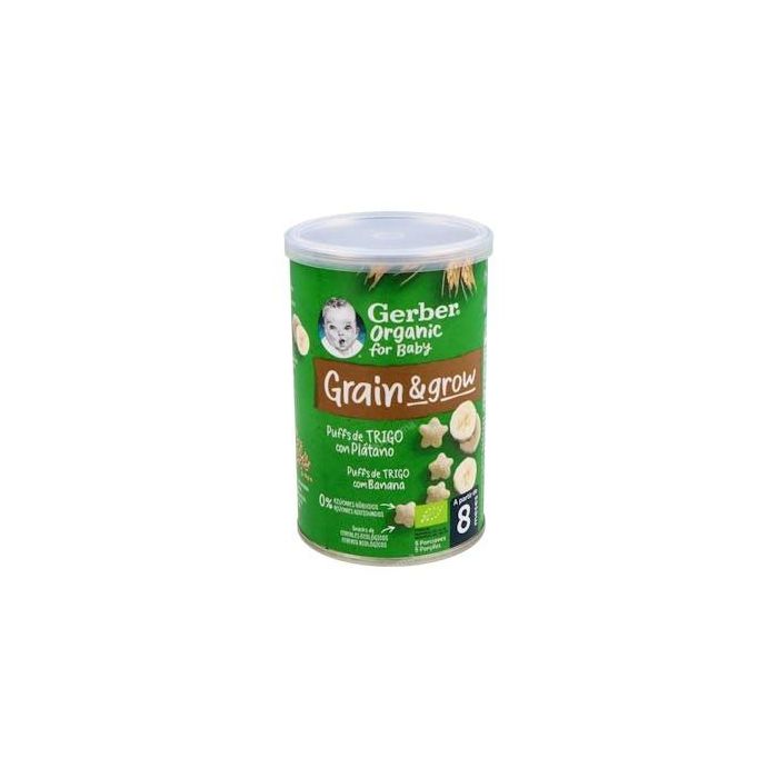 Gerber Organic Puff Cereales con Plátano 35 g