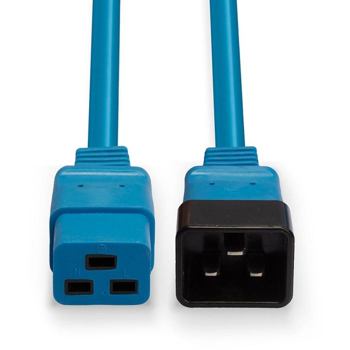 LINDY IEC-Netzverlängerung C19 auf C20 blau 1m extern bulk 3