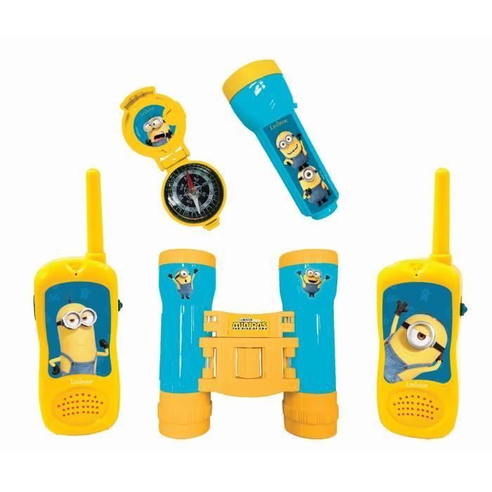 Kit de aventurero con Walkie-Talkies alcance 120m Los Minions Kit de aventurero con Walkie-Talkies alcance 120m Los Minions