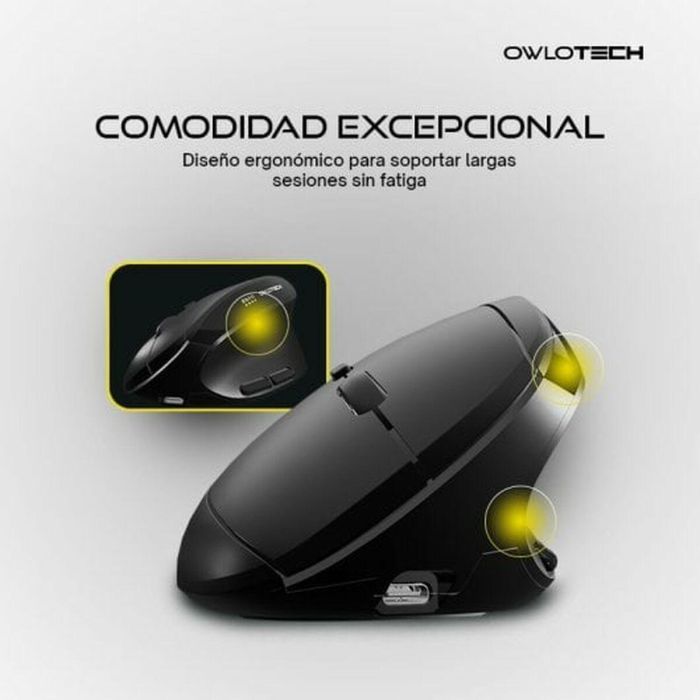 Ratón Owlotech Negro 3