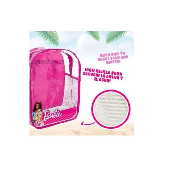 Barbie Cubo de Playa 18 cm con Accesorios y Muñeca en Mochila 3
