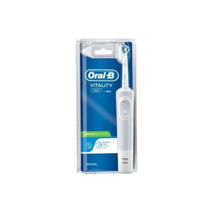 Cepillo Dental Braun Oral-B Vitality 100 Crossaction/ Blanco 1
