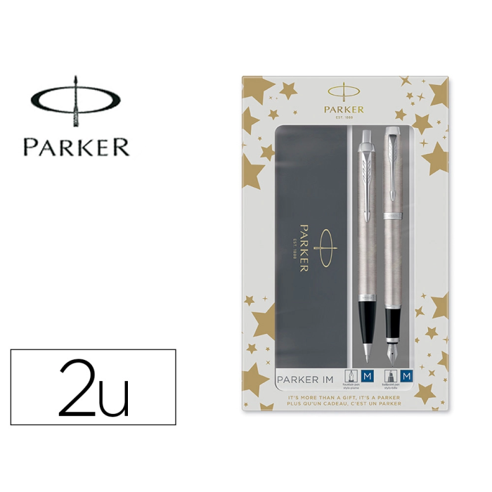 Juego Boligrafo+Pluma Parker Im Acero Ct 0 Juego Boligrafo+Pluma Parker Im Acero Ct 0