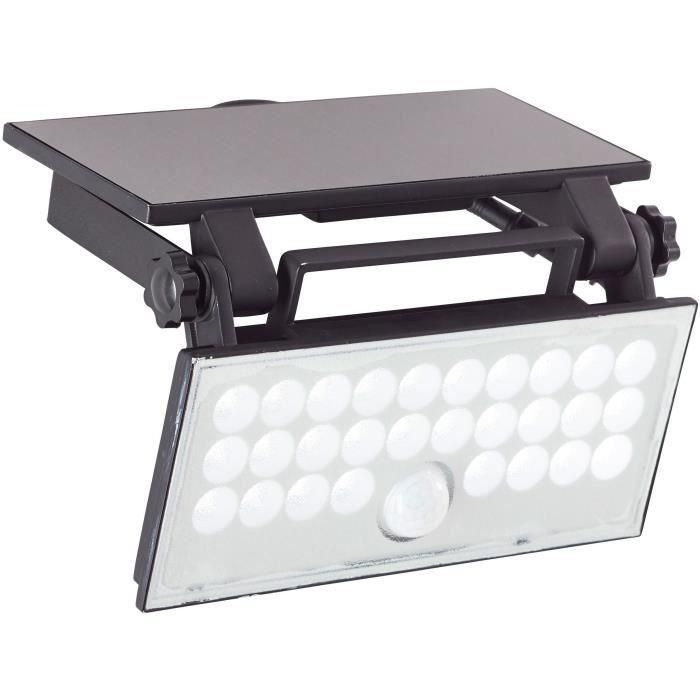 Aplique de exterior - BRILLIANT - LUTON - LED y solar - Detector de movimiento - Plástico y metal - 4 W - Negro 2