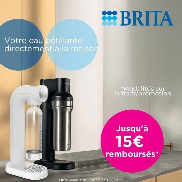 Máquina de agua con gas BRITA sodaTRIO - negra 1