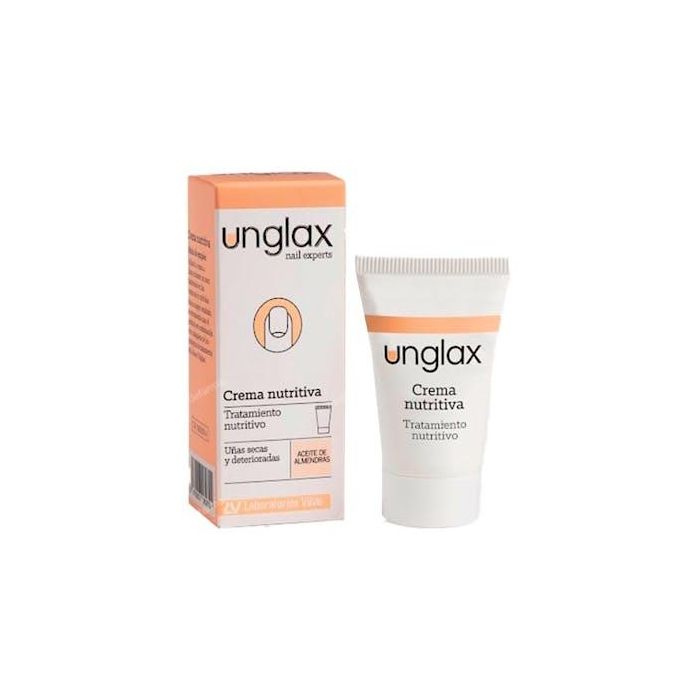 Unglax Nail Experts Crema Nutritiva Regeneradora para Uñas Secas y Dañadas. Tratamiento Intensivo con Aceite de Almendras 15 ml