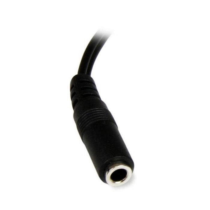 Cable Audio Jack (3,5 mm) a 2 RCA Startech MUFMRCA Negro 0,15 m 1