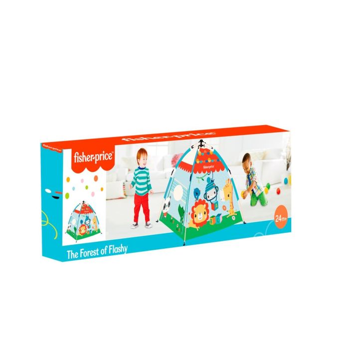 Fisher Price Tienda Forest XL Plegable con 20 Bolas para Niños +2 Años DEQUBE Fisher Price Tienda Forest XL Plegable con 20 Bolas para Niños +2 Años DEQUBE