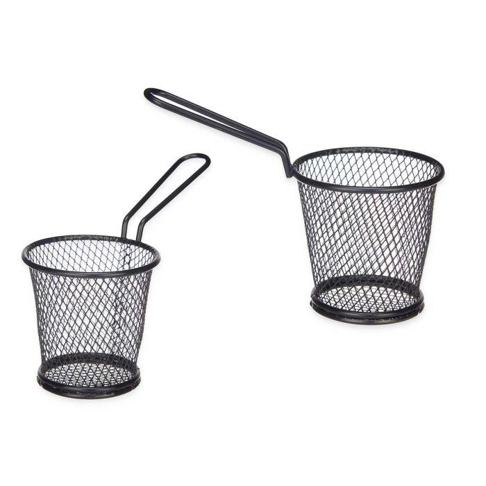 Soporte Aperitivo Negro Redondo Asa Kinvara 15X11CM (12 Unidades) Soporte Aperitivo Negro Redondo Asa Kinvara 15X11CM (12 Unidades)