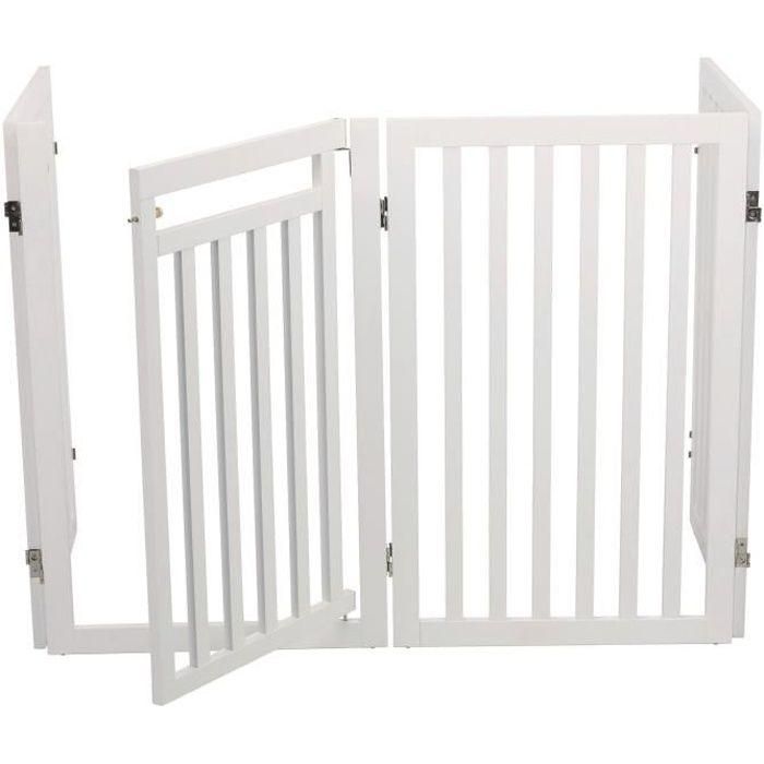 Trixie Barrera de Seguridad Ajustable con Puerta para Perros, Ancho de 60 a 160 cm y Alto de 81 cm, Color Blanco Trixie Barrera de Seguridad Ajustable con Puerta para Perros, Ancho de 60 a 160 cm y Alto de 81 cm, Color Blanco