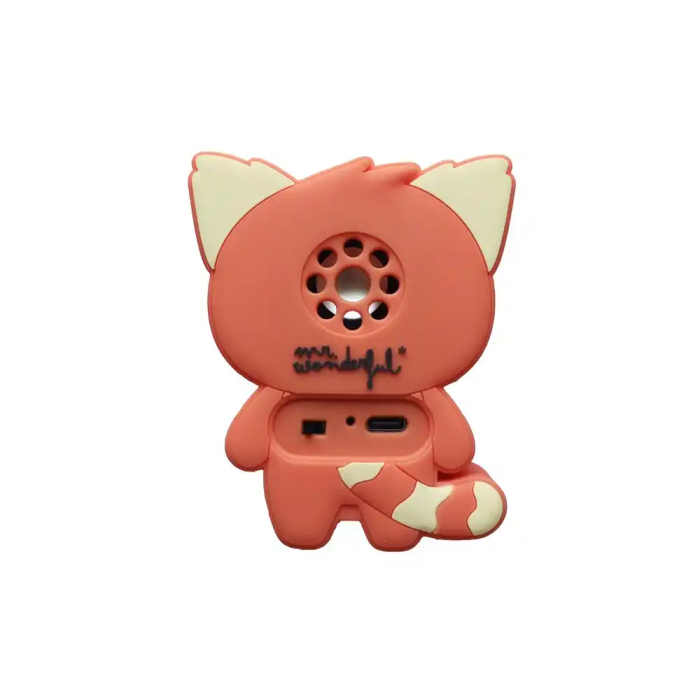 Wondee Altavoz Bluetooth Panda Rojo Inalámbrico con Micrófono Manos Libres y Jack 3,5mm, Regalo Original para Mujeres y Niñas 1
