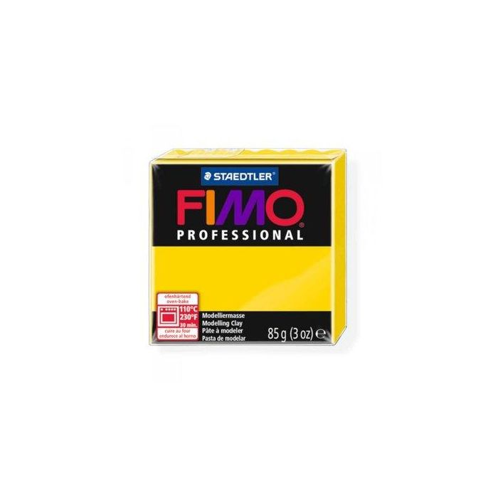 Pasta Modelar Fimo Professional Amarillo Solido 85 Gr. (Set de 4)