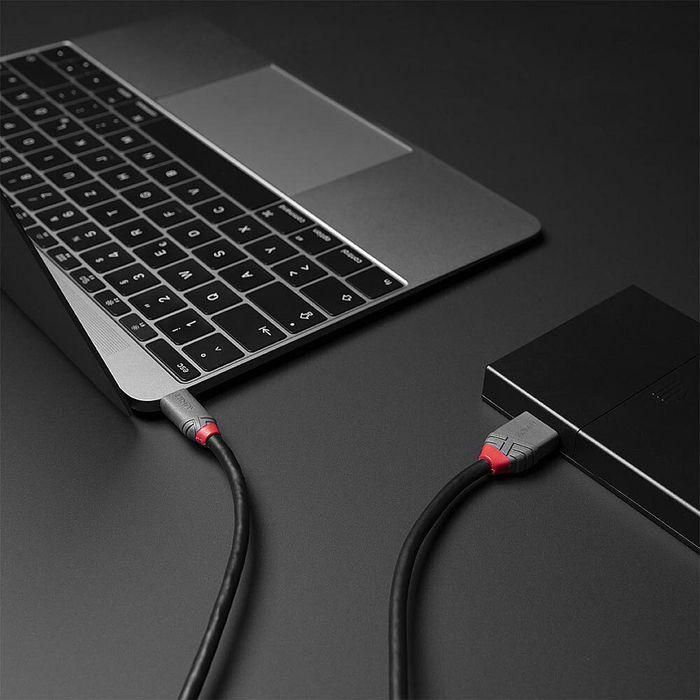 Lindy 2m USB 3.2 Type C to Micro-B Cable, Anthra Line 3 Lindy 2m USB 3.2 Type C to Micro-B Cable, Anthra Line 3