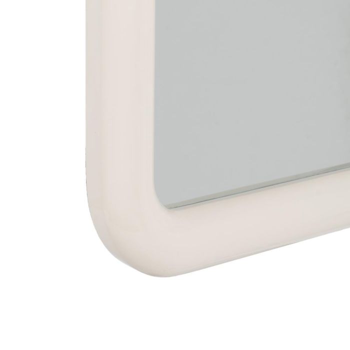 Espejo Lacado Crema Dm Decoración 90 X 4,80 X 90 cm