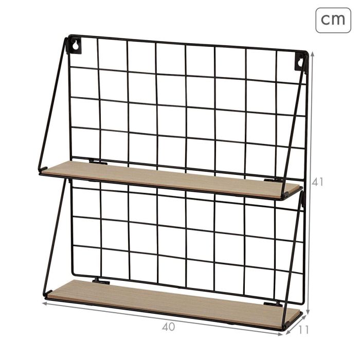 Estantería Max Home Hierro Madera MDF 40 X 41 X 11 CM (6 Unidades) 3