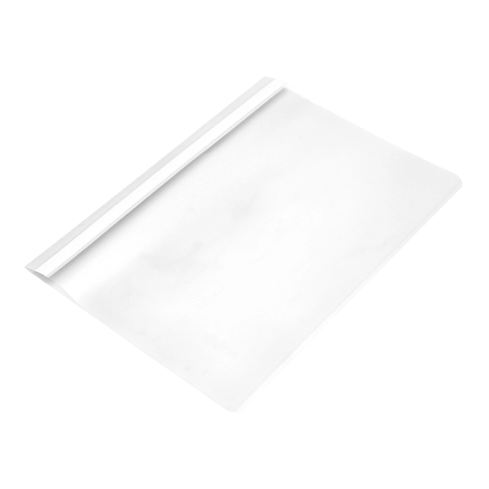 Q-connect Carpeta Dossier Fastener Plástico DIN A4 Blanco PVC Transparente 10