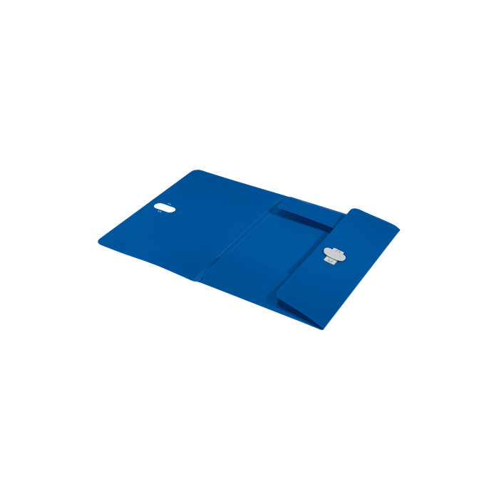 Leitz 46220035 Carpeta Polipropileno 3 Solapas Cierre Broche Giratorio A4 Recycle Azul 3