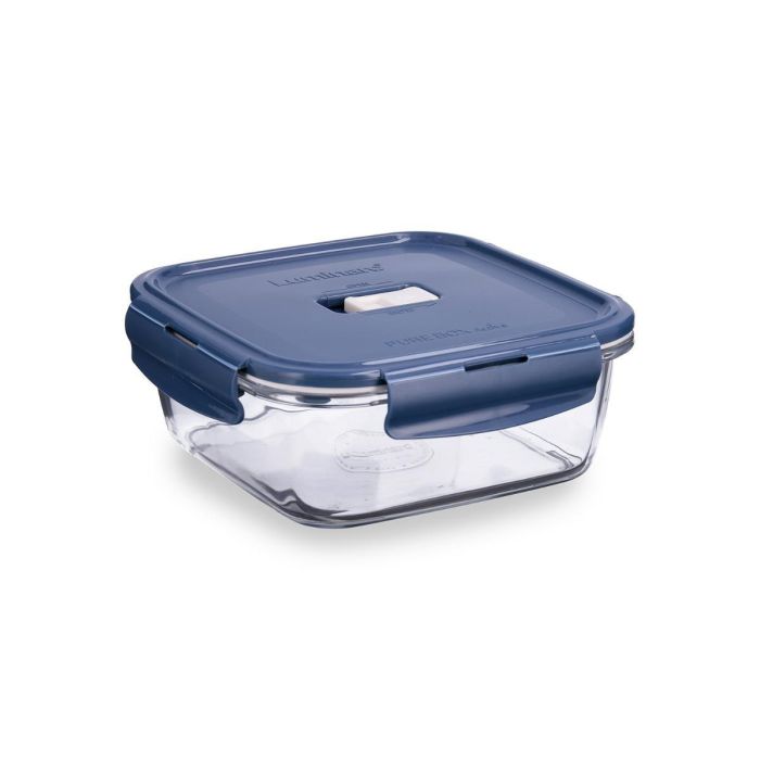 Luminarc Recipiente Hermético Cuadrado Vidrio Baltic 122 cL (18x18x7,3 cm) Apto Microondas Luminarc Recipiente Hermético Cuadrado Vidrio Baltic 122 cL (18x18x7,3 cm) Apto Microondas