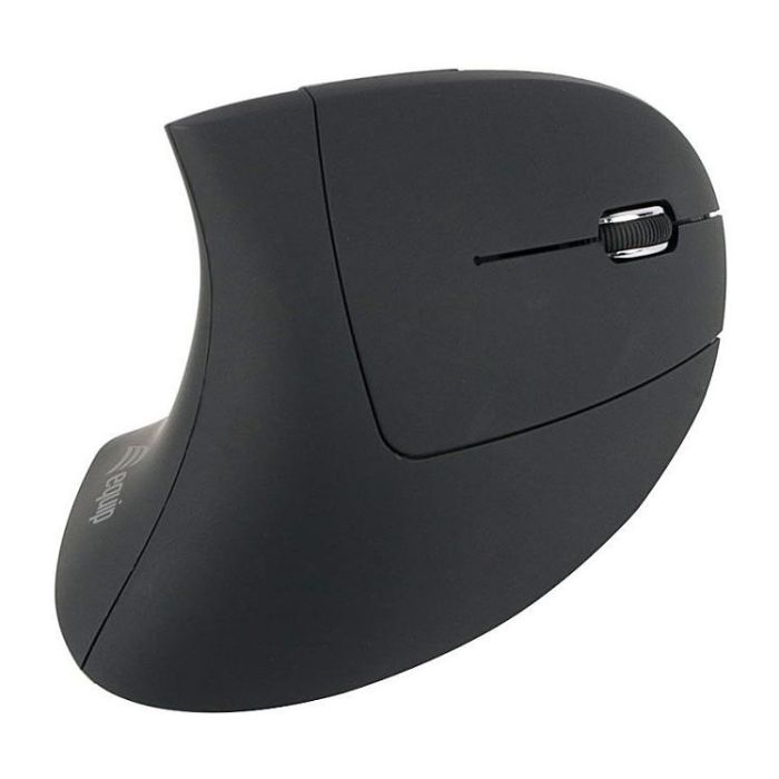 Equip Ratón Ergonómico Vertical Inalámbrico 245110 Óptico 2.4G Negro Equip Ratón Ergonómico Vertical Inalámbrico 245110 Óptico 2.4G Negro