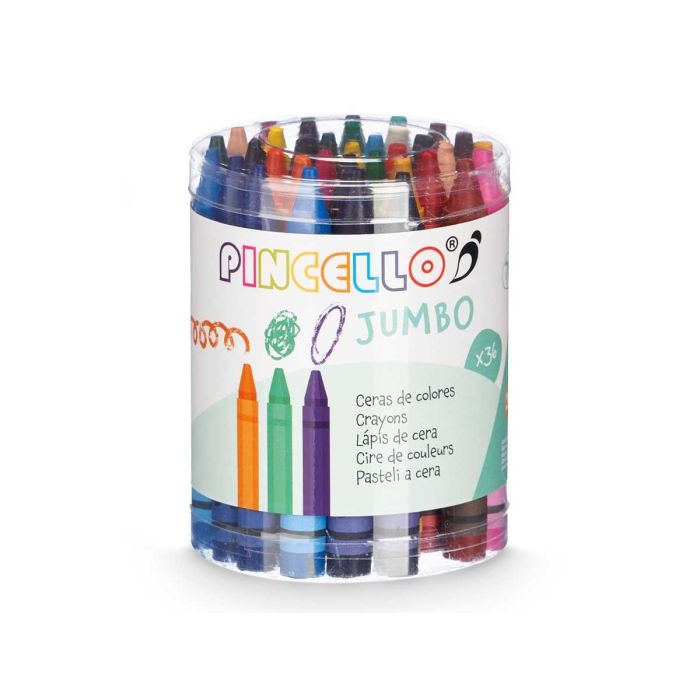 Bote Cera Crayon Jumbo 36Pcs Pincello 8X10CM (48 Unidades) 1 Bote Cera Crayon Jumbo 36Pcs Pincello 8X10CM (48 Unidades) 1