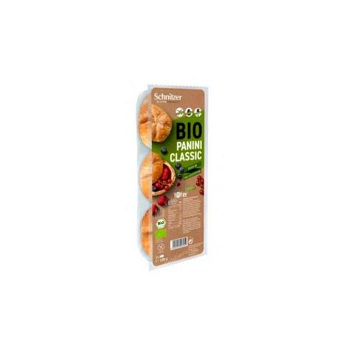 SCHNITZER Panecillos Panini Clásico 180g Bio Sin Gluten Alto Contenido Fibra Sin Aceite de Palma