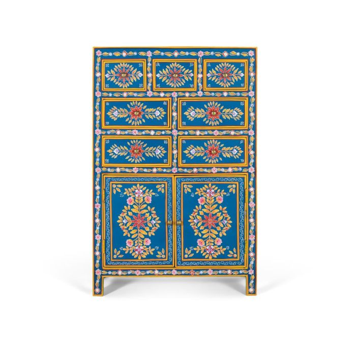 GINER Y COLOMER Aparador Alto de Madera de Mango y MDF 122 cm con 7 Cajones 0 GINER Y COLOMER Aparador Alto de Madera de Mango y MDF 122 cm con 7 Cajones 0