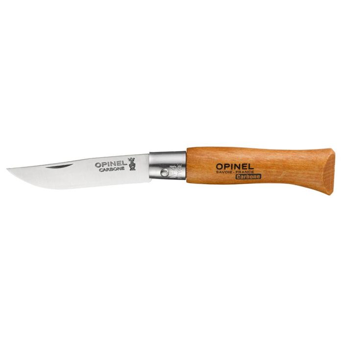 Navaja acero carbono nº4, hoja de 5cm. opinel