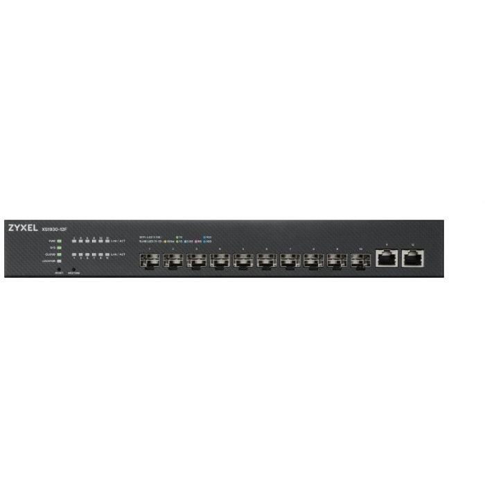 Zyxel XS1930-12F Switch Gestionado L2/L3 - 10 Puertos SFP+ 10 Gigabit Ethernet, Montaje en Rack