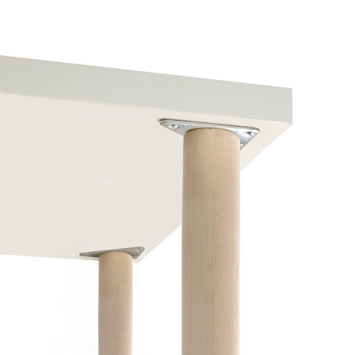 Rei mod. 484 Blister 4 Pletinas de Fijación Acero para Patas Métrica M8 Niquelado Zincado Altura 7mm 1