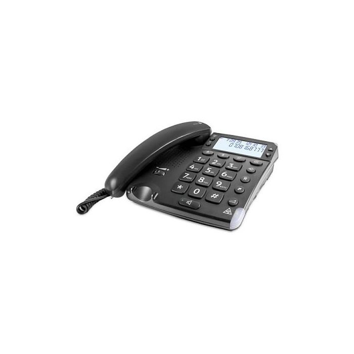 Doro Magna 4000 Teléfono Analógico con Altavoz, Identificador de Llamadas, 50 Entradas, Negro 2 Doro Magna 4000 Teléfono Analógico con Altavoz, Identificador de Llamadas, 50 Entradas, Negro 2