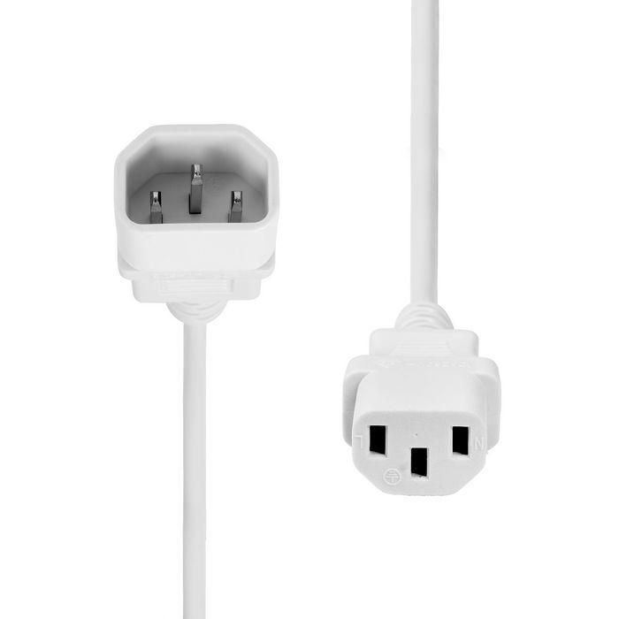 ProXtend Power Extension Cord C13 to C14 0.5M White 1 ProXtend Power Extension Cord C13 to C14 0.5M White 1