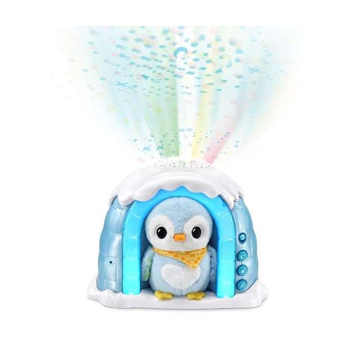 Proyector musical iglú peluchito pingüino. 3 modos de luz y con detector de sonido y desconexion automática 27,9x13x27,5 cm 1 Proyector musical iglú peluchito pingüino. 3 modos de luz y con detector de sonido y desconexion automática 27,9x13x27,5 cm 1
