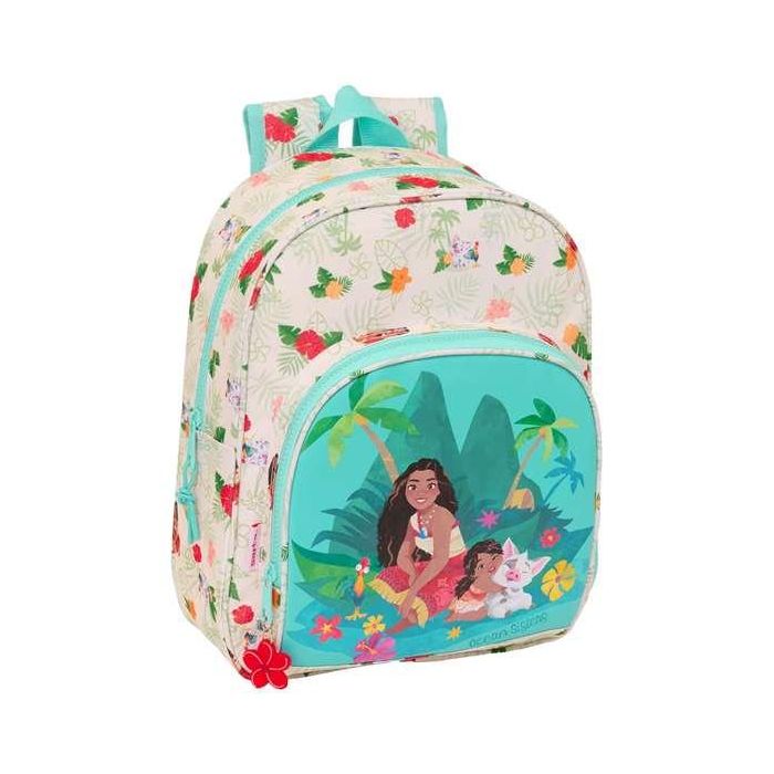 Mochila infantil adapt.carro vaiana 28x34x10 cm