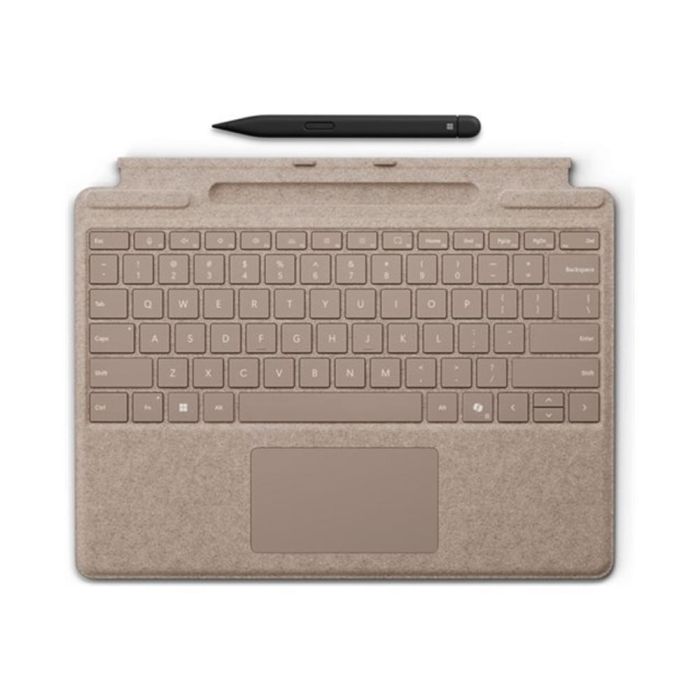 Microsoft Teclado Surface Pro + Slim Pen 2 para Surface Pro 8/9/11, QWERTY Español Mecánico con Panel Táctil y Carga Lápiz