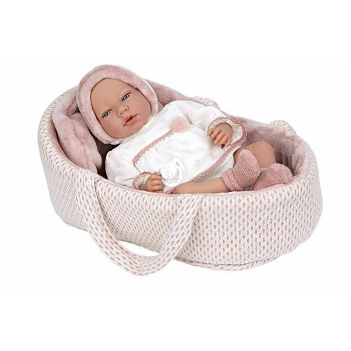 Muñeca elegance 40 cm andie rosa c/capazo c/mecamismo lloro try me 2 Muñeca elegance 40 cm andie rosa c/capazo c/mecamismo lloro try me 2