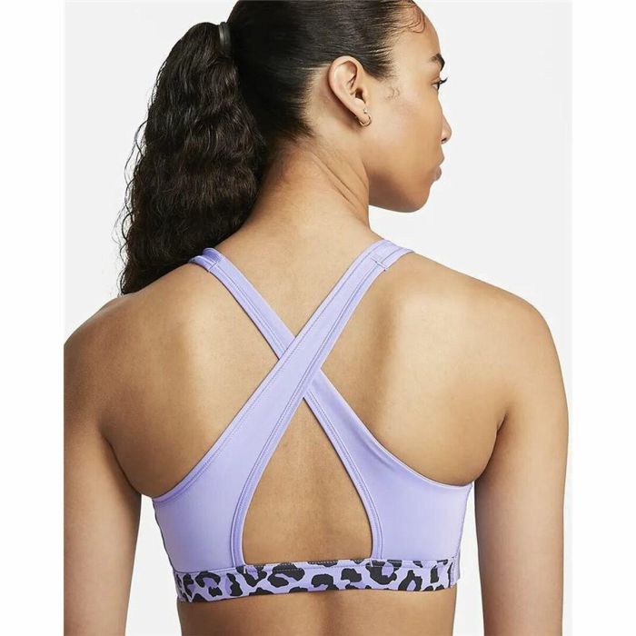 Sujetador Deportivo Nike Dri-FIT Swoosh Azul 2 Sujetador Deportivo Nike Dri-FIT Swoosh Azul 2