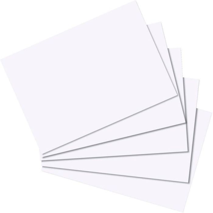 Herlitz 10621449 Ficha A7 en blanco 170 g/m² 100 unidades