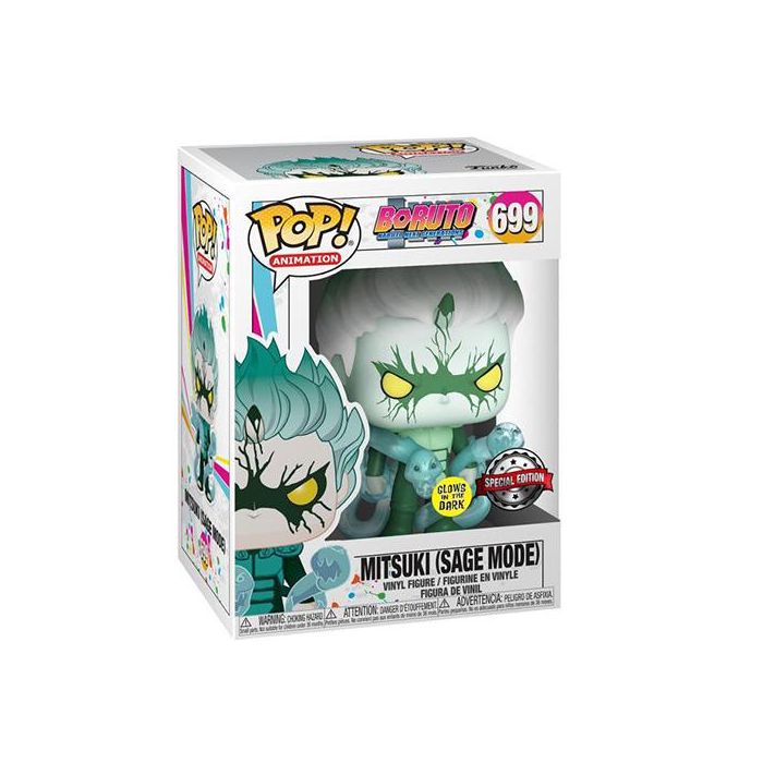 Funko Pop Boruto Mitsuki Sage Mode - Brilla en la Oscuridad - Figura de Vinilo de 9cm 2