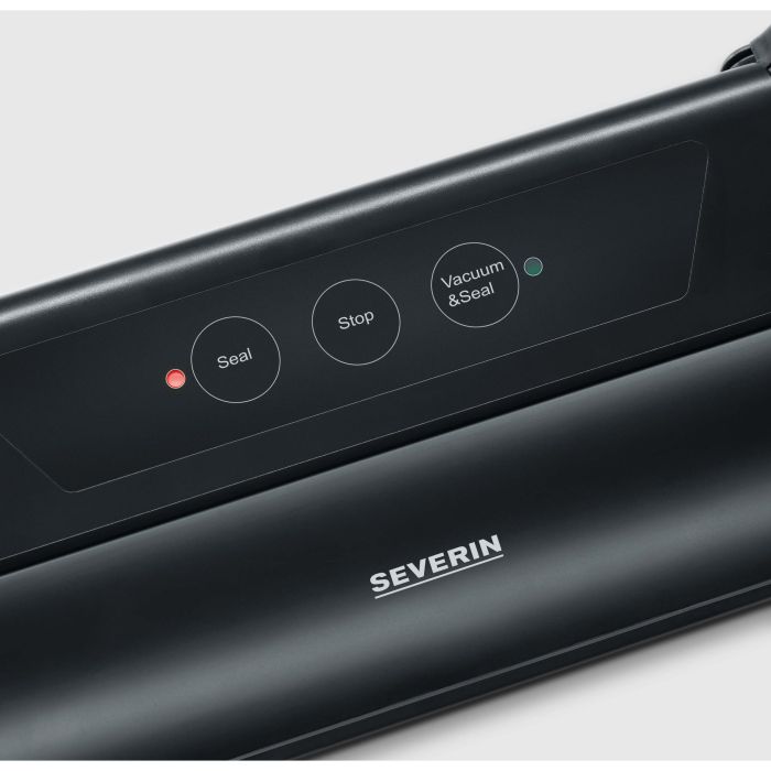 Severin FS3610 Sellador al vacío compacto automático FoodSave OneTouch | Mantiene alimentos frescos hasta 8x más | 110W | Negro 2