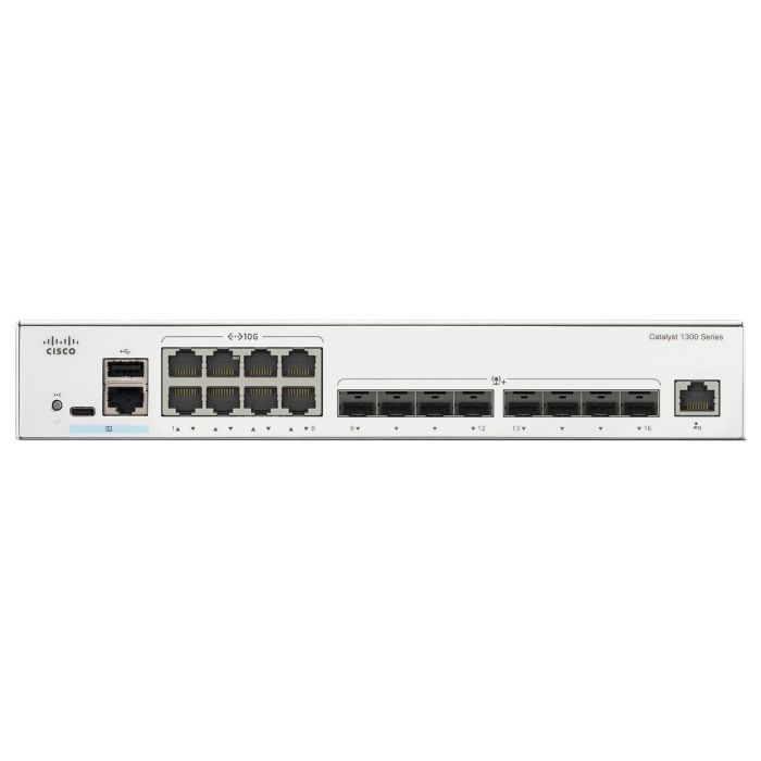 Cisco CATALYST 1300 8-PORT 10GE Switch Gestionado L2/L3 Montaje en Rack 1