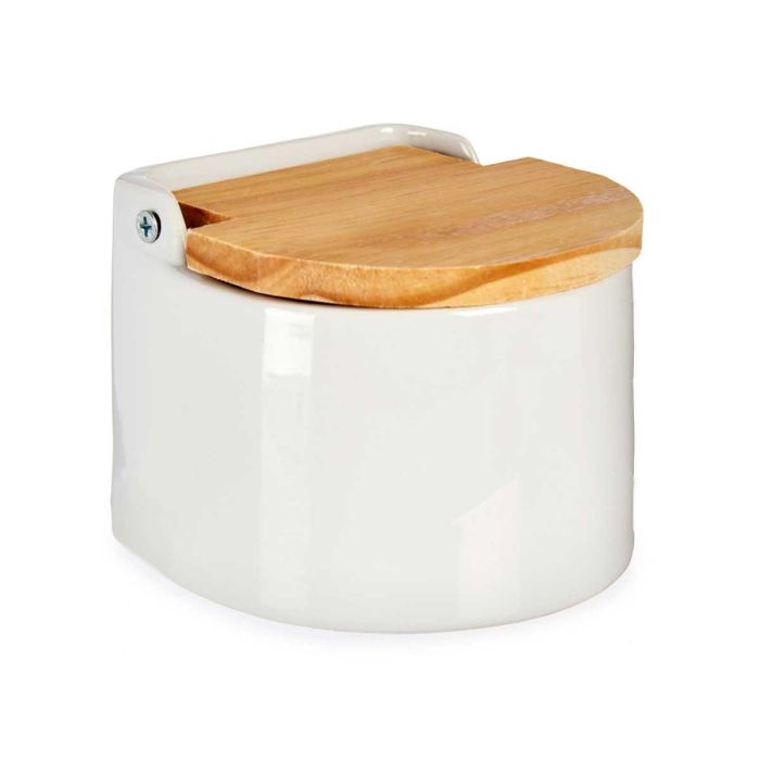 Salero Blanco Semi Circular Con Tapa Vessia 11X9CM (24 Unidades) 1 Salero Blanco Semi Circular Con Tapa Vessia 11X9CM (24 Unidades) 1