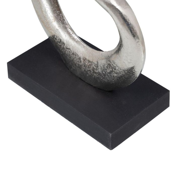 Figura Decorativa 18,5 x 8 x 34 cm Negro Plata 1 Figura Decorativa 18,5 x 8 x 34 cm Negro Plata 1